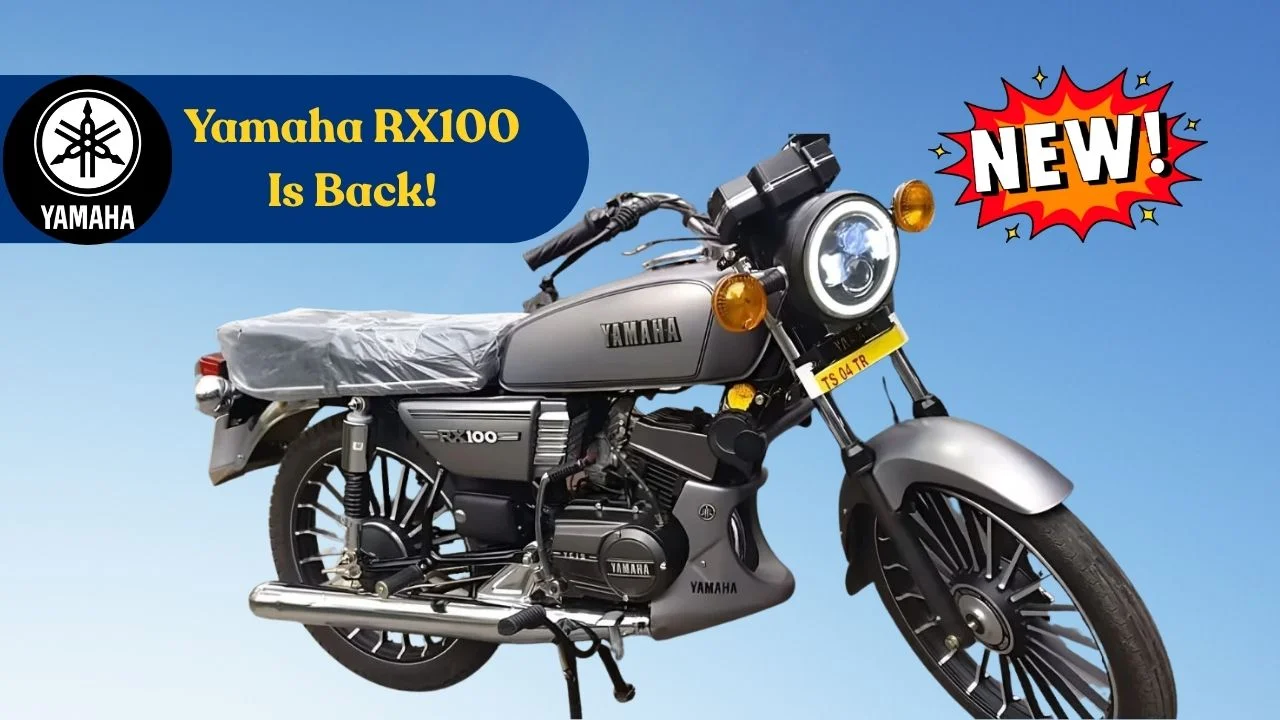 Yamaha RX100 Returns! 225cc Engine, 20PS Power & 60kmpl Mileage — Priced at Just ₹60,000